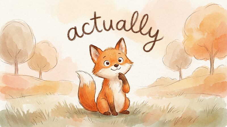 Actually的5種用法！從例句看不同用法與語感