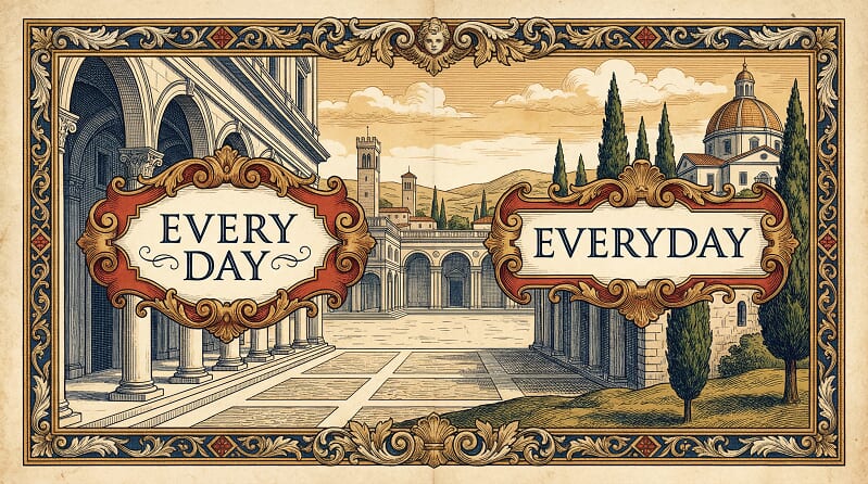 「everyday」和「every day」的差別在哪裡!? 「everyday」和「every day」的差別在哪裡!?