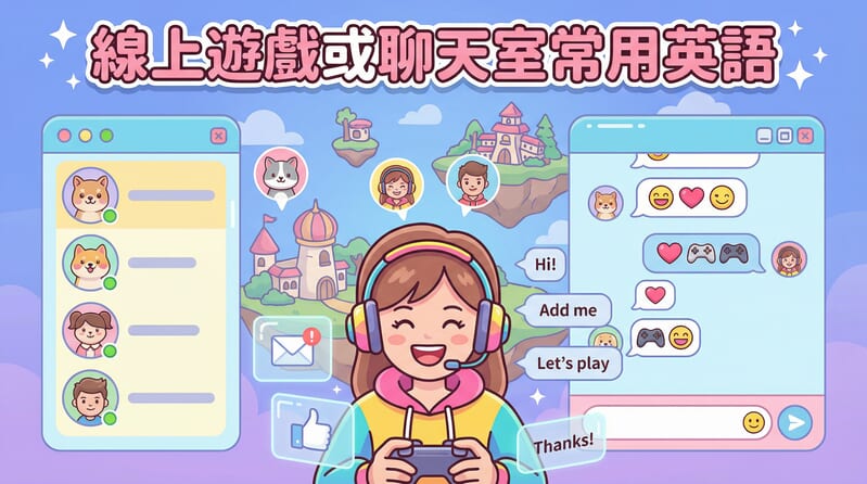 用英文玩遊戲吧!線上遊戲與聊天常用語彙整理 用英文玩遊戲吧!線上遊戲與聊天常用語彙整理
