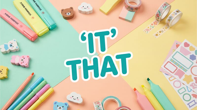 你知道「it」和「that」有什麼不同嗎？解說區分使用的關鍵