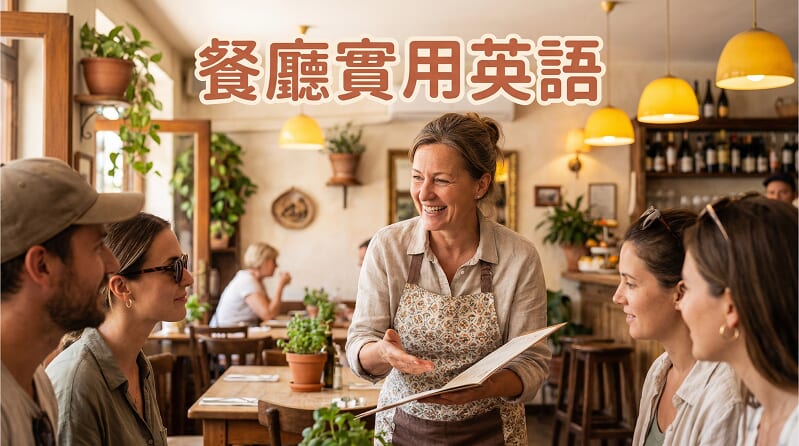 餐廳裡的實用英文會話