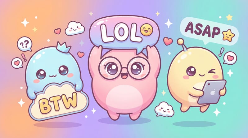 【郵件和社群媒體的俚語一覽】徹底介紹英語母語者會用的縮寫！