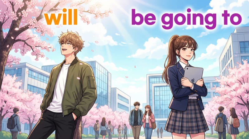 讓我們搭配例句來比較「will」和「be going to」之間的差異 讓我們搭配例句來比較「will」和「be going to」之間的差異