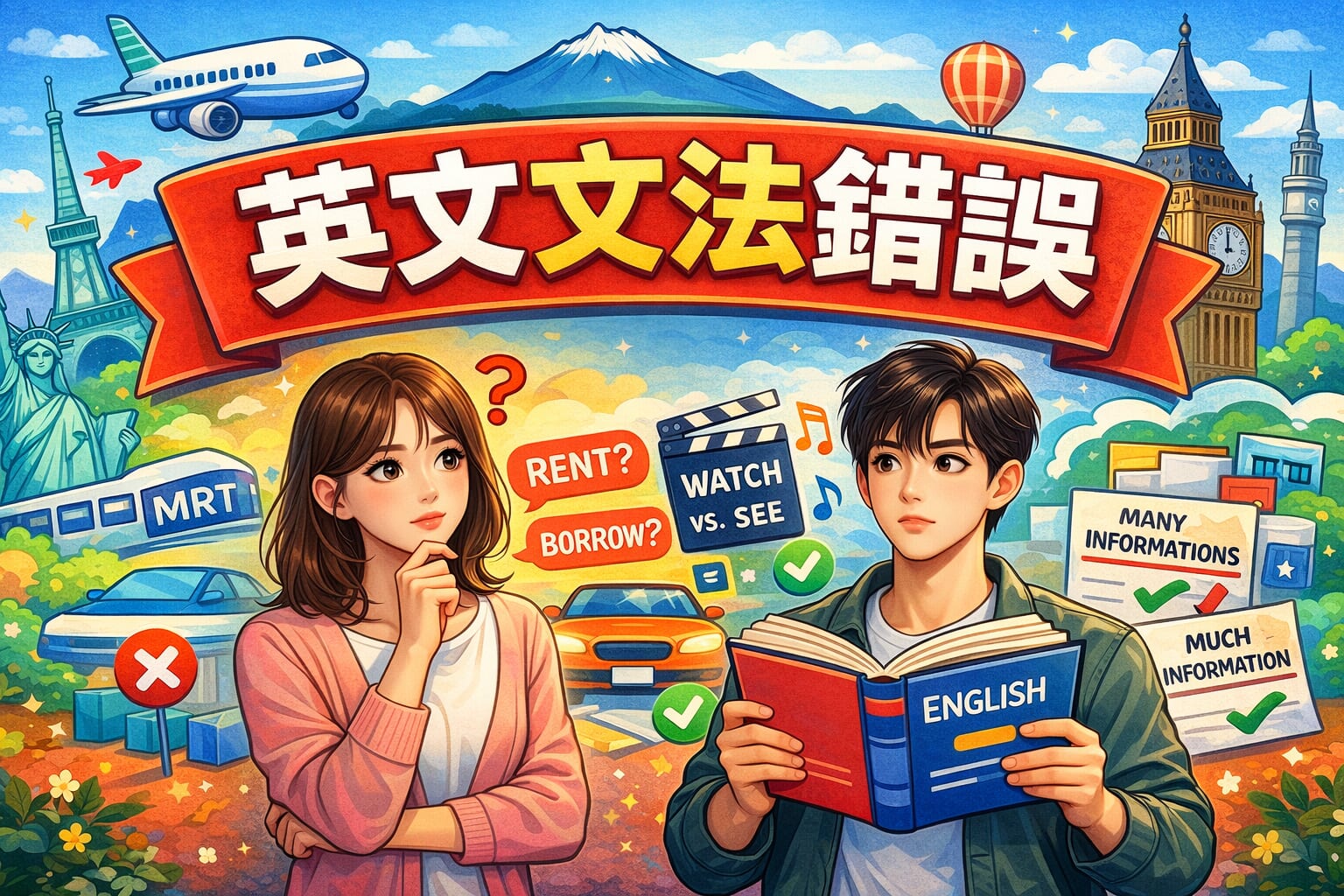 台灣人常犯的英文文法錯誤：13 個常見用法整理