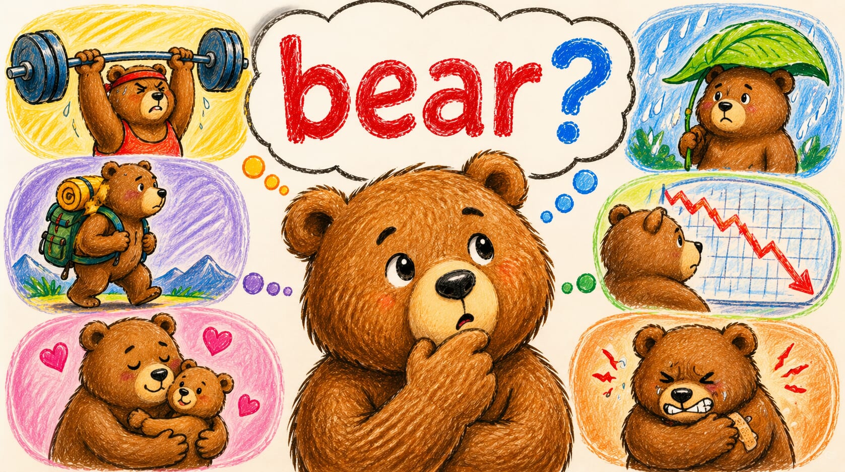 「bear」不只是熊：6 個常見用法一次學會