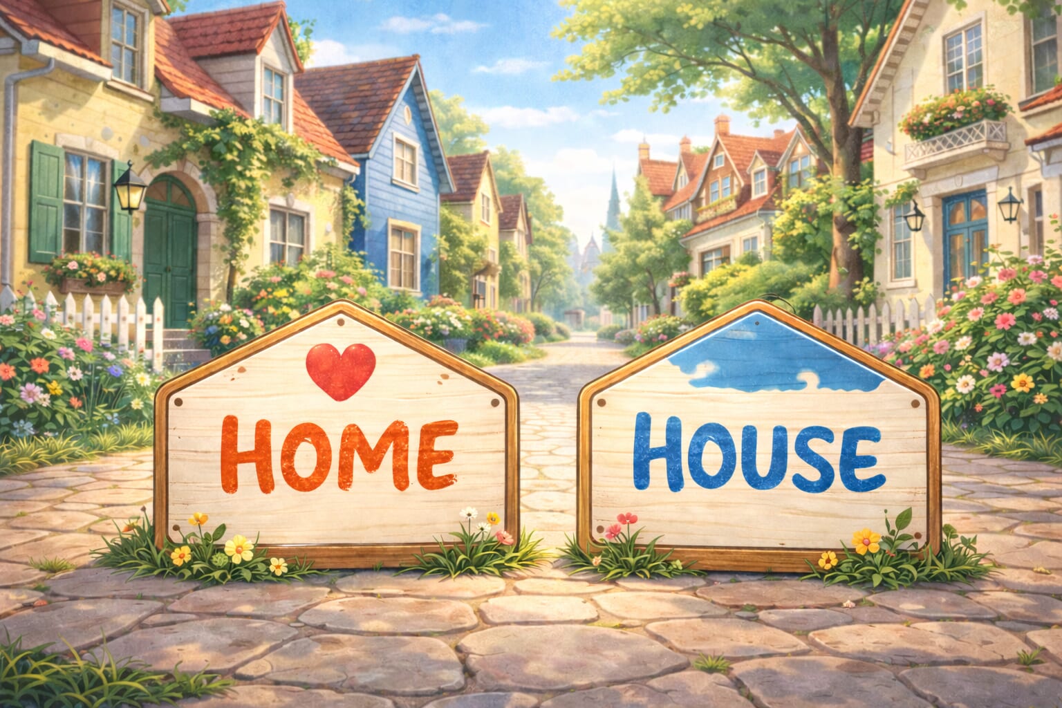 “home” 與 “house”  有什麼不同？英文裡「家」的語感差異與用法
