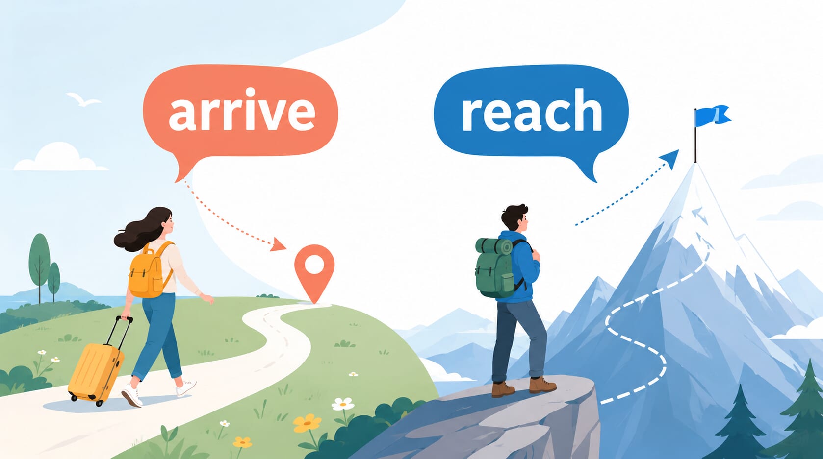arrive 和 reach 有什麼不同?「抵達」英文用法與語感差異解析 arrive 和 reach 有什麼不同?「抵達」英文用法與語感差異解析