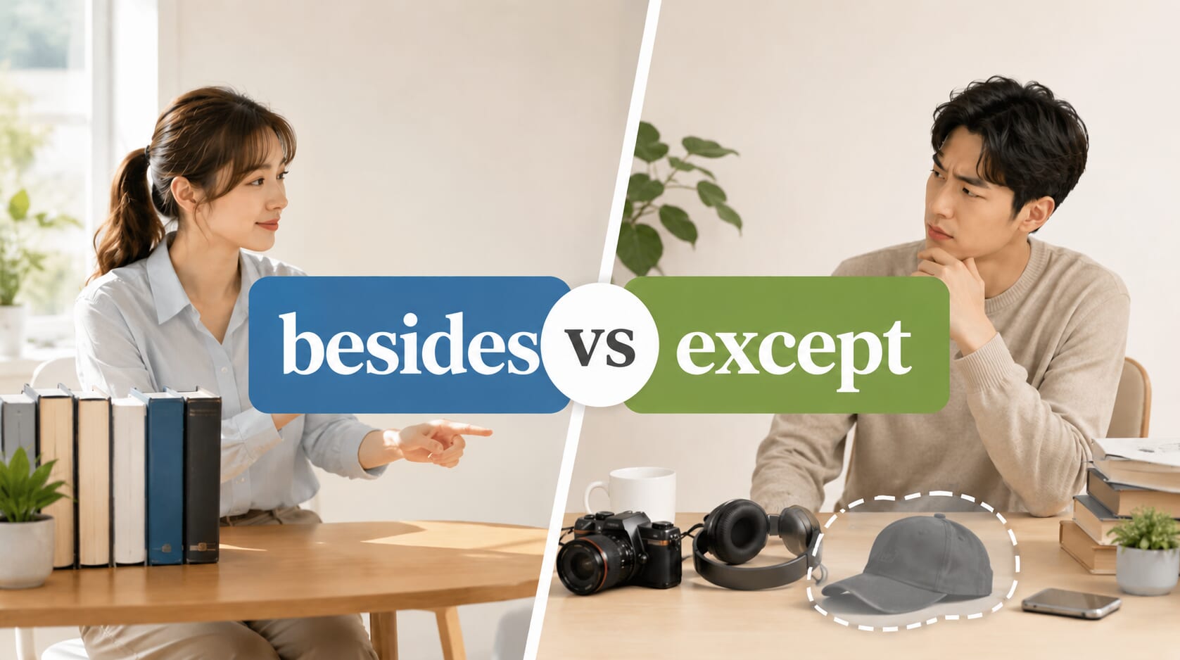 besides 和 except 有什麼不同?英文「除了」的用法差異 besides 和 except 有什麼不同?英文「除了」的用法差異