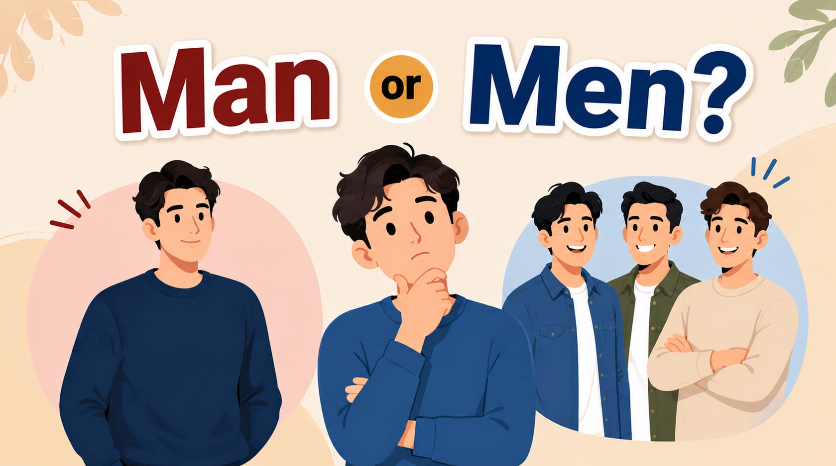 英文 man 和 men 怎麼分？發音、用法與單複數整理
