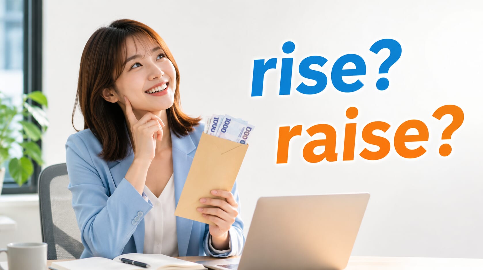 薪水漲了該用 rise 還是 raise？用法差別一次學會