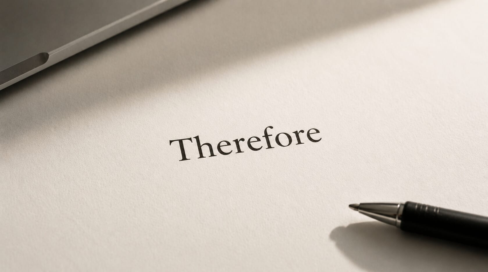 「therefore」用法解析：掌握英文的因果與邏輯連接詞