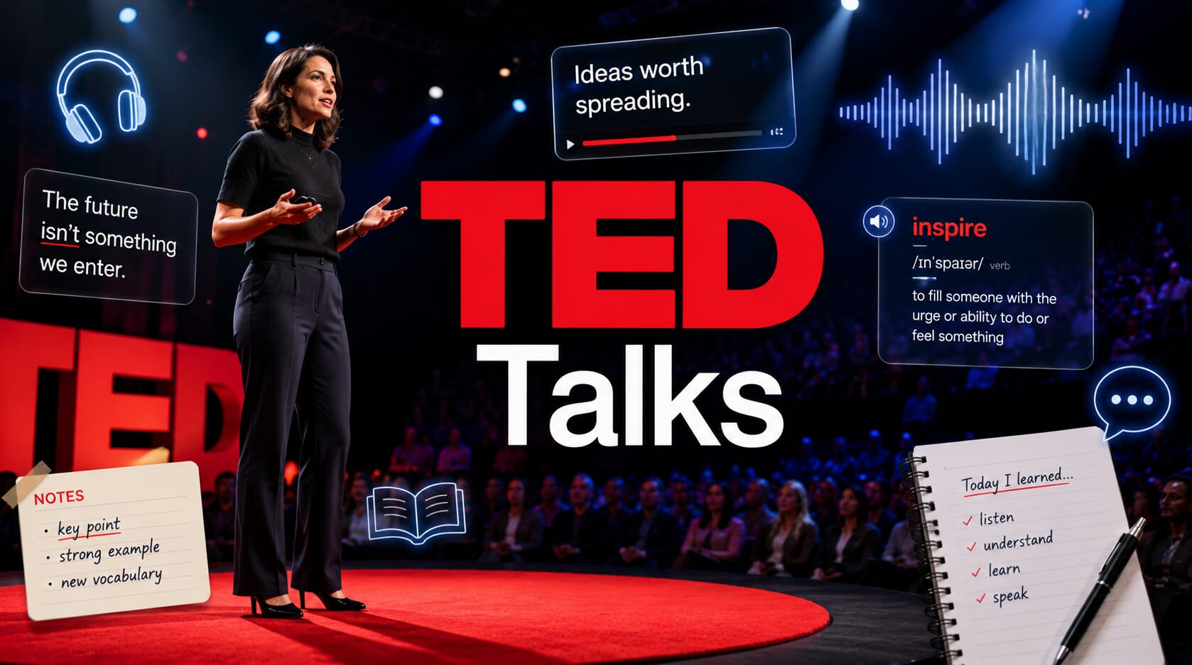 用 TED Talks 高效學英文:平台特色、學習技巧與經典演講推薦 用 TED Talks 高效學英文:平台特色、學習技巧與經典演講推薦