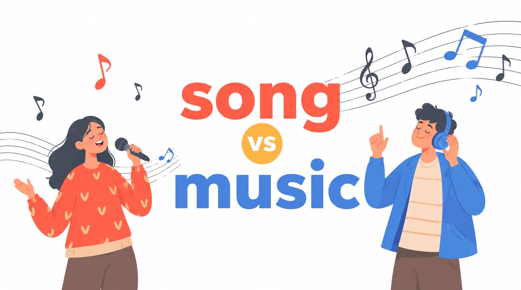 song 和 music 差在哪?學會英文「歌曲」與「音樂」的用法 song 和 music 差在哪?學會英文「歌曲」與「音樂」的用法