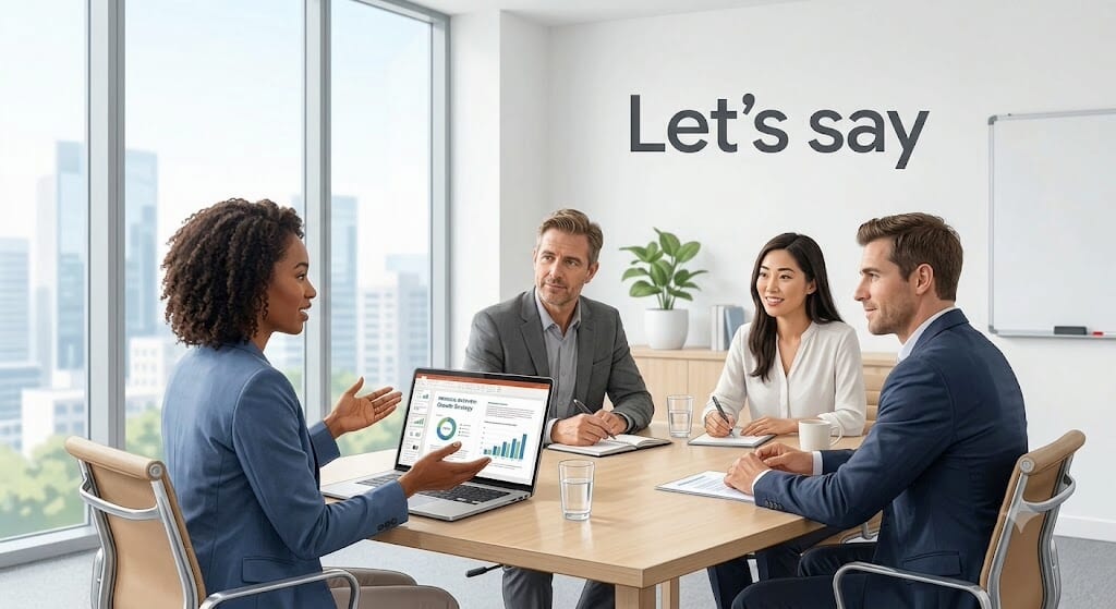商務英文必學！「Let’s say」的兩種用法解析