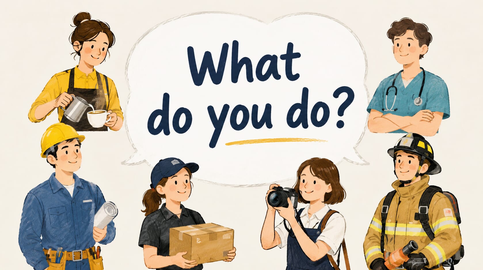 What do you do? 不是問「你在做什麼」！搞懂現在式與職業問法