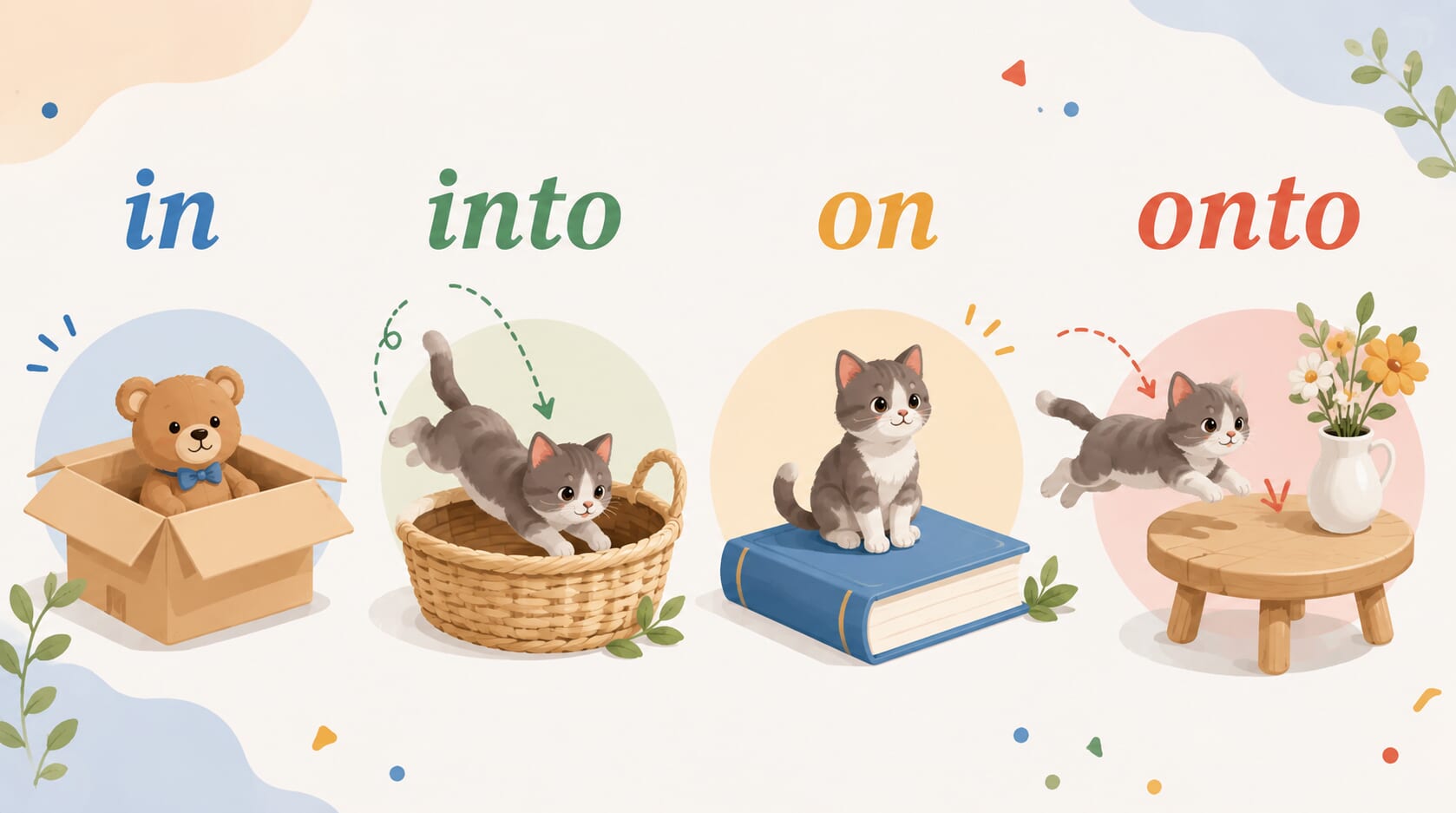 in、into、on、onto 怎麼分?搞懂介系詞的核心用法 in、into、on、onto 怎麼分?搞懂介系詞的核心用法
