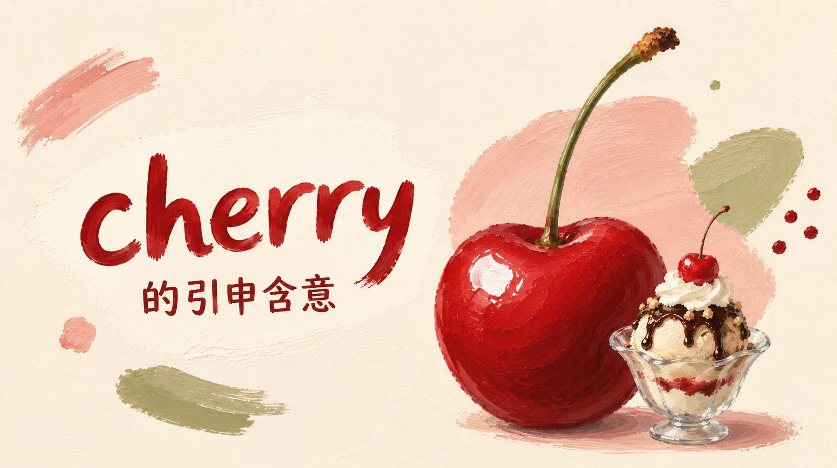 「Cherry」不只是櫻桃！搞懂常見英文用法與引申含意